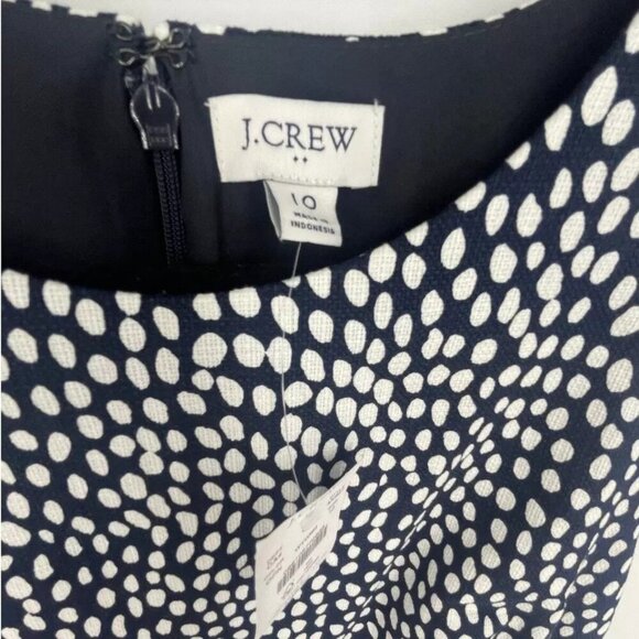 J.Crew Animal Print Dress Size 10 Basketweave Oncilla Print Sheath Dress NWT - Picture 6 of 6